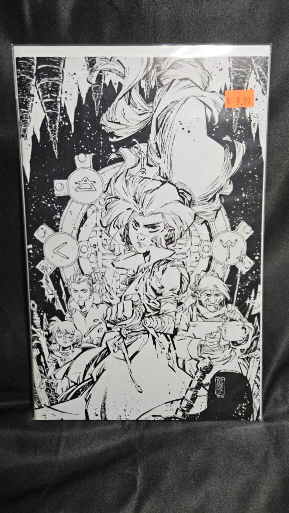 The Last Witch: Blood & Betrayal #1 Cover C 1:10 Jorge Corona Black & White Virgin Variant