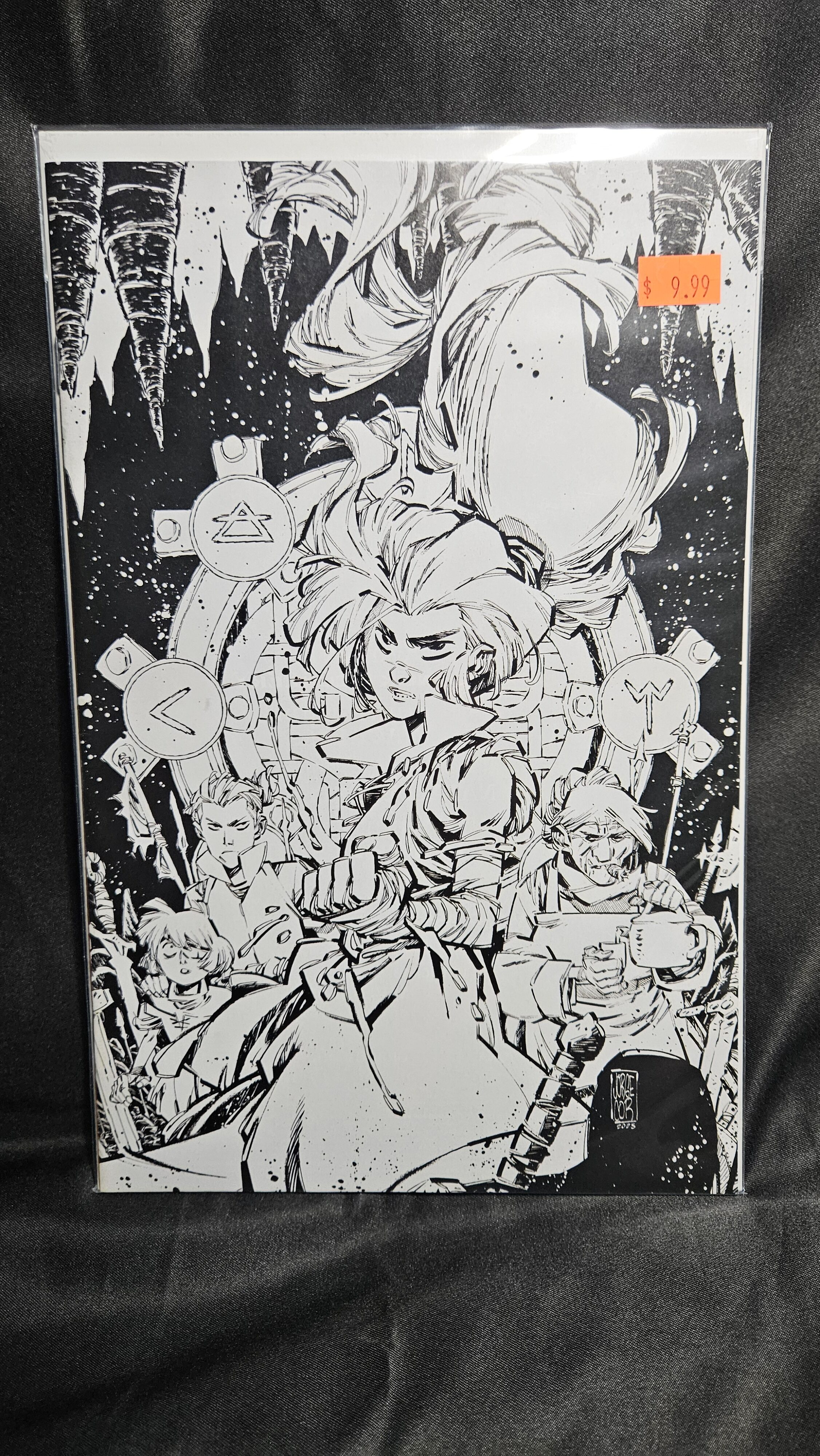 The Last Witch: Blood & Betrayal #1 Cover C 1:10 Jorge Corona Black & White Virgin Variant