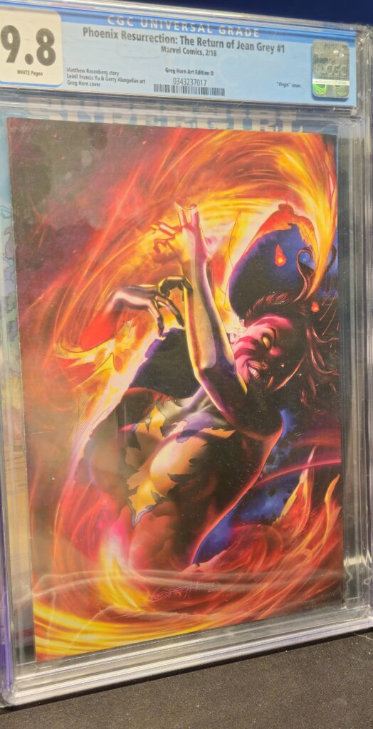 Phoenix Resurrection: The Return of Jean Grey #1 (ComicXposure / Greg Horn Webstore Dark Phoenix Virgin Variant) CGC 9.8